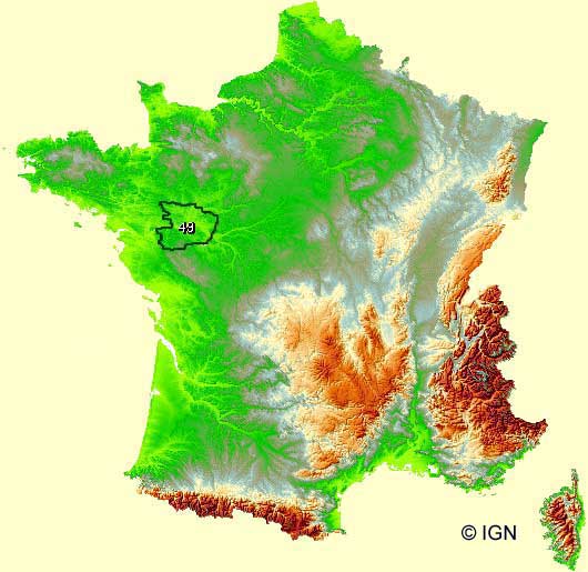 Carte de France IGN